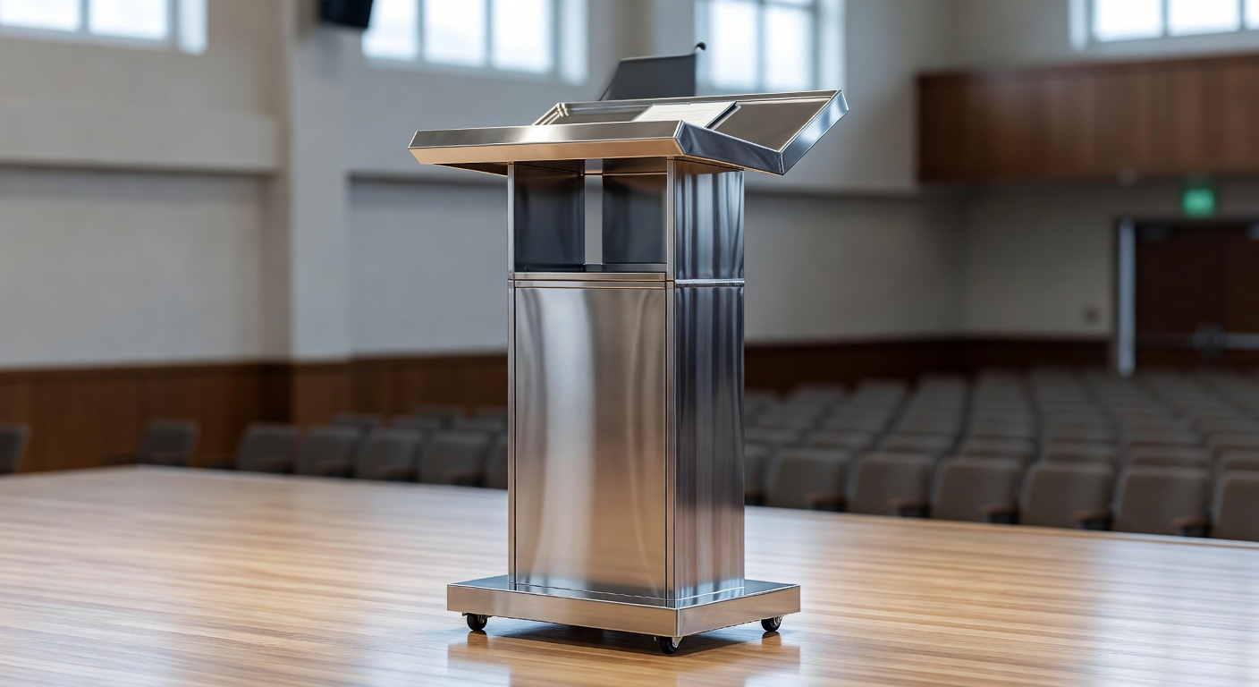 Podium Stainless untuk Aula dan Ruang Serbaguna: Detail yang Sering Diabaikan Sebelum Pembelian