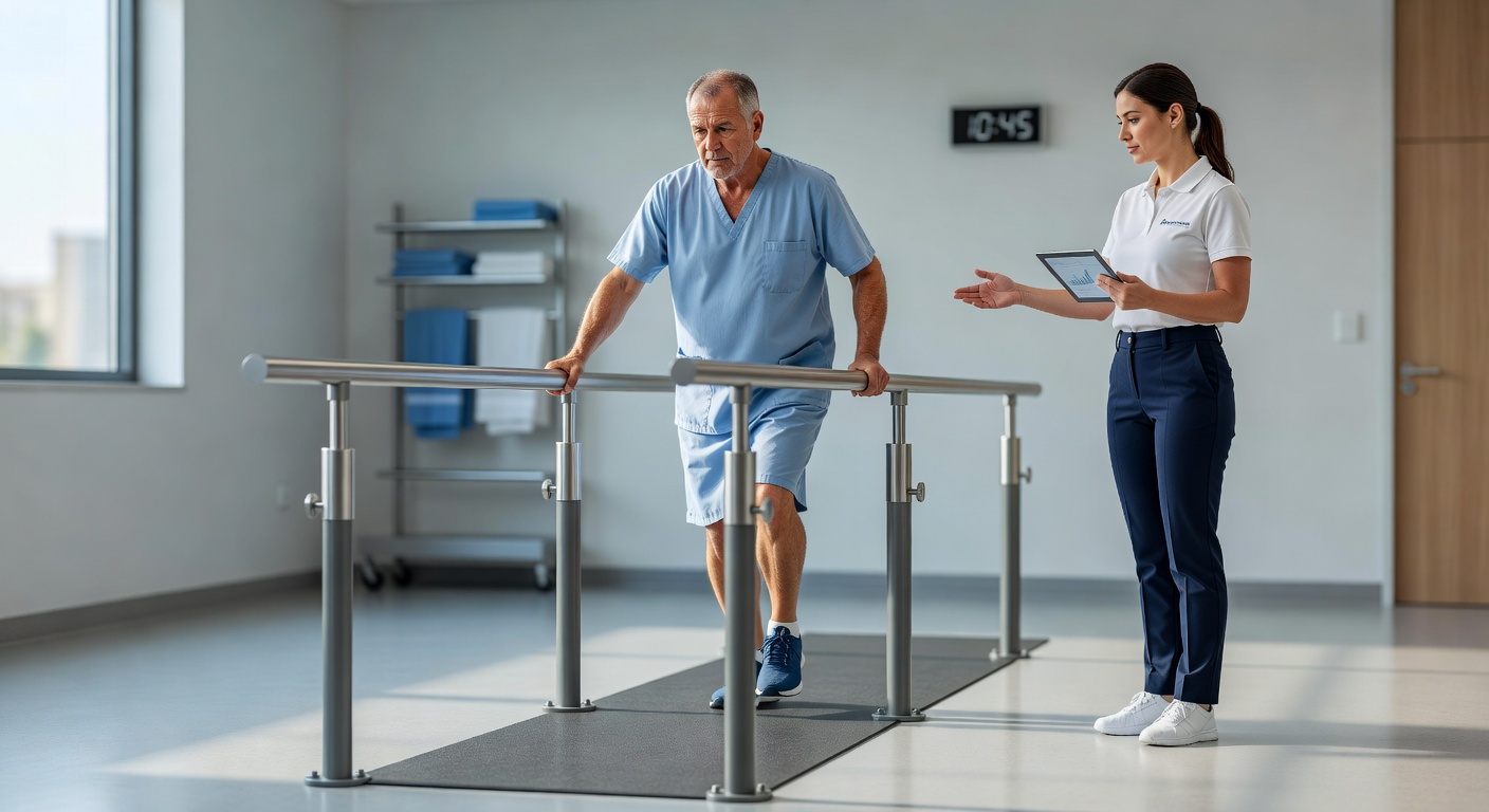 Parallel Bar Alat Fisioterapi: Standar Keselamatan dan Dimensi Ideal untuk Klinik Rehabilitasi Pasien Stroke