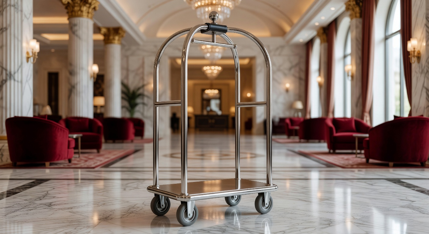 Troli Hotel Stainless untuk Lobby: Detail Konstruksi yang Menentukan Kesan Mewah dan Umur Pakai