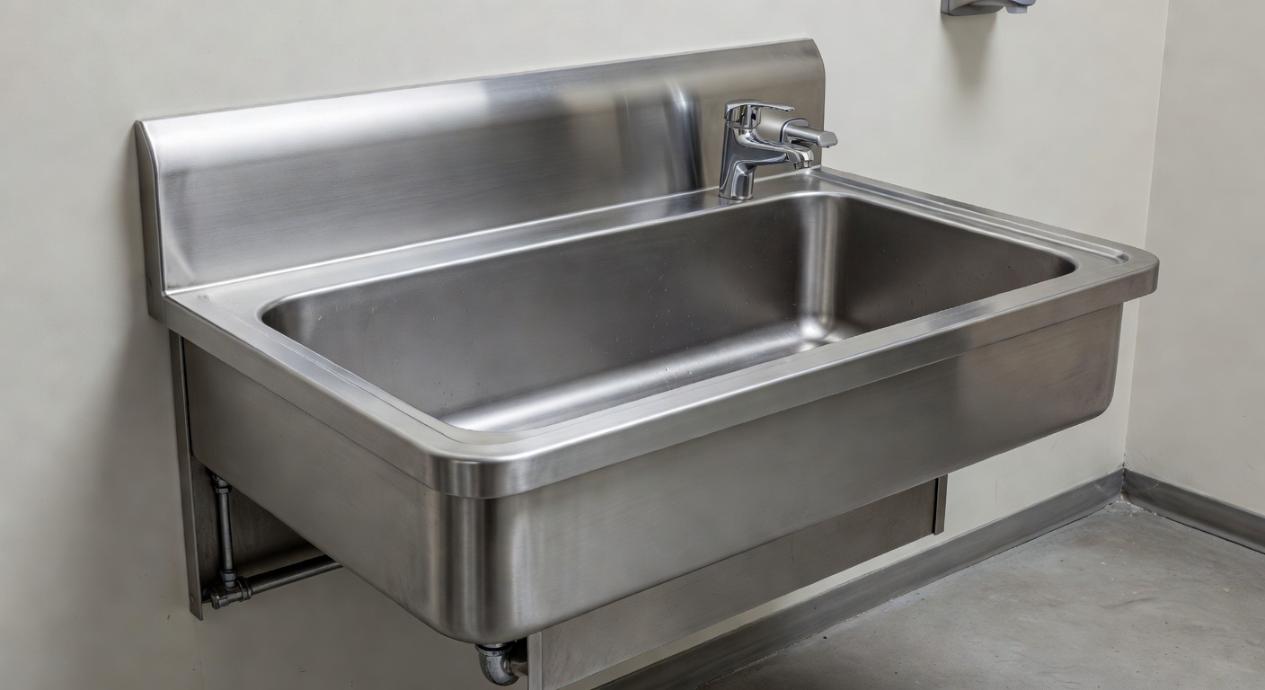 Wastafel Cuci Tangan Stainless untuk Area Publik